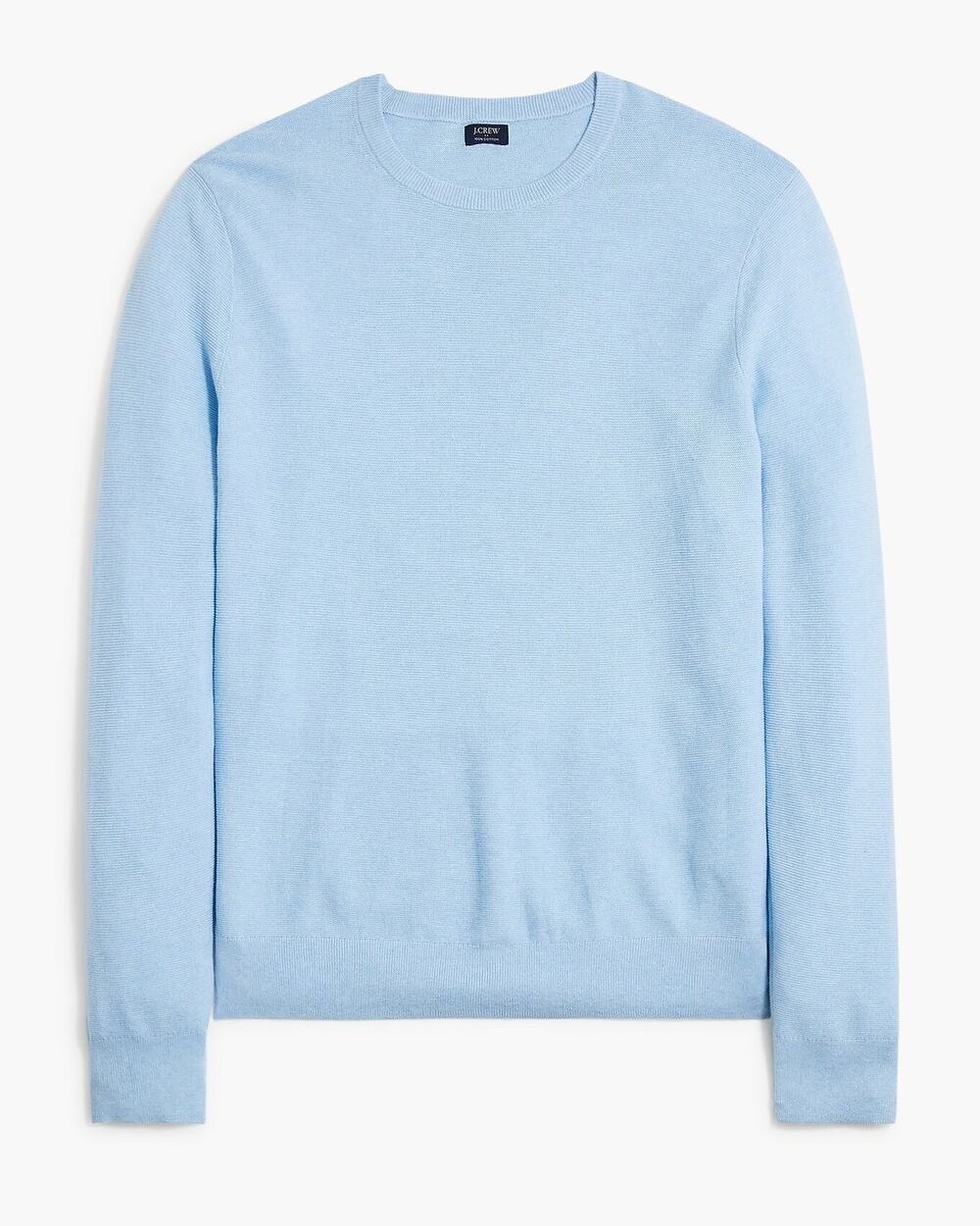 J.Crew Men's Cotton Garter Stitch Crewneck Sweater, Size XL, #297